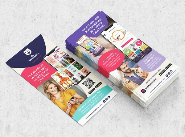  Bemomentful Dl Leaflet Mockup